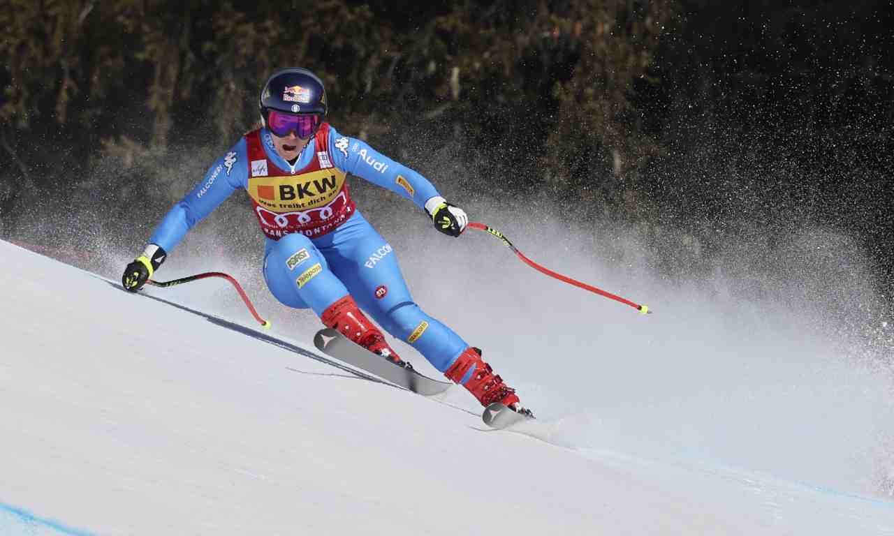 Sofia Goggia durante una gara 