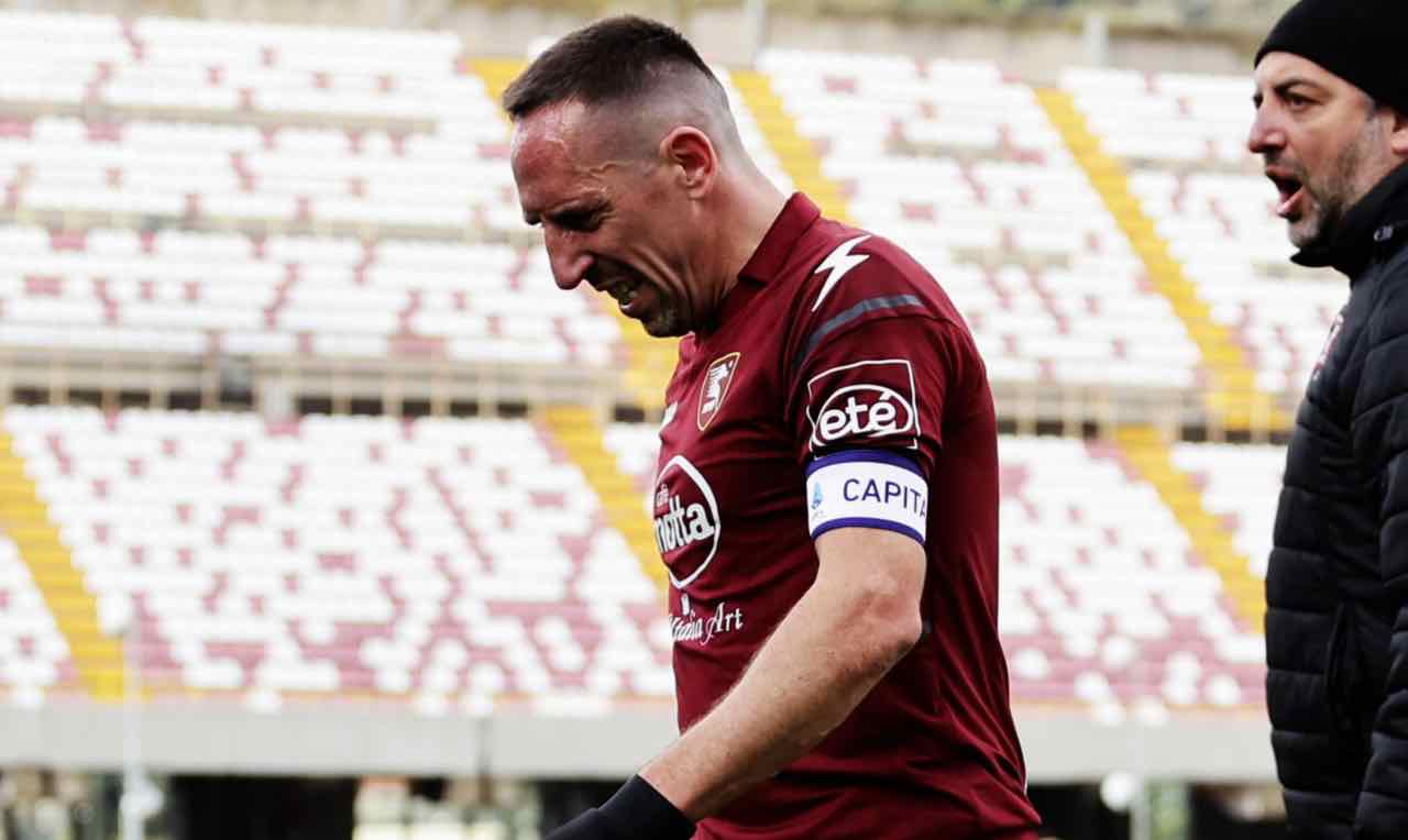 Franck Ribery a testa bassa