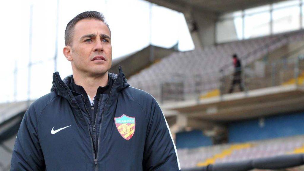 Cannavaro quando allenava in Cina