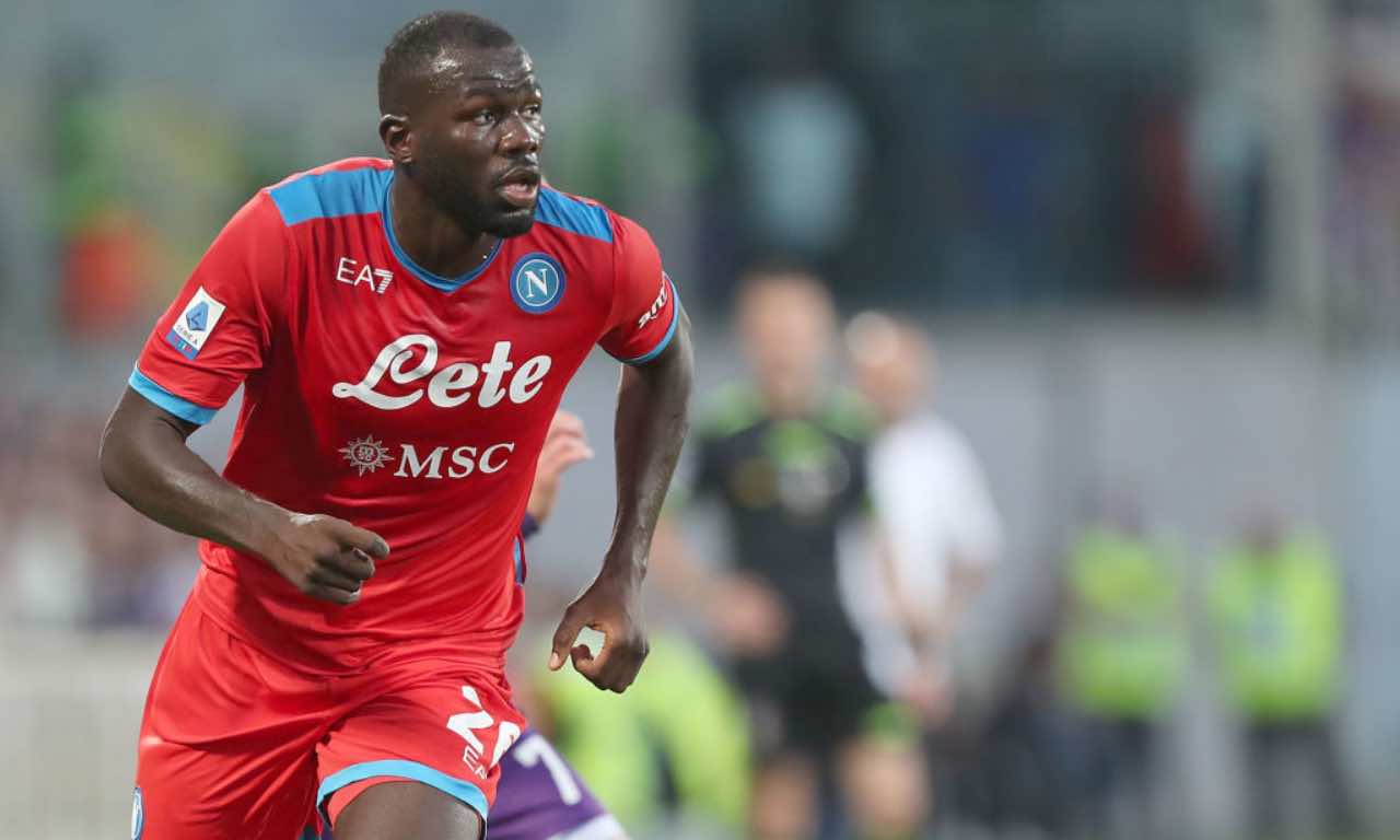 Kalidou Koulibaly in campo col Napoli