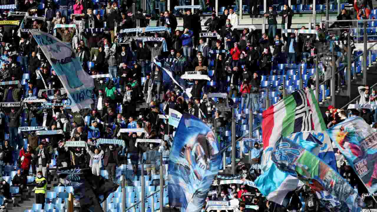 Tifosi della Lazio all'Olimpico