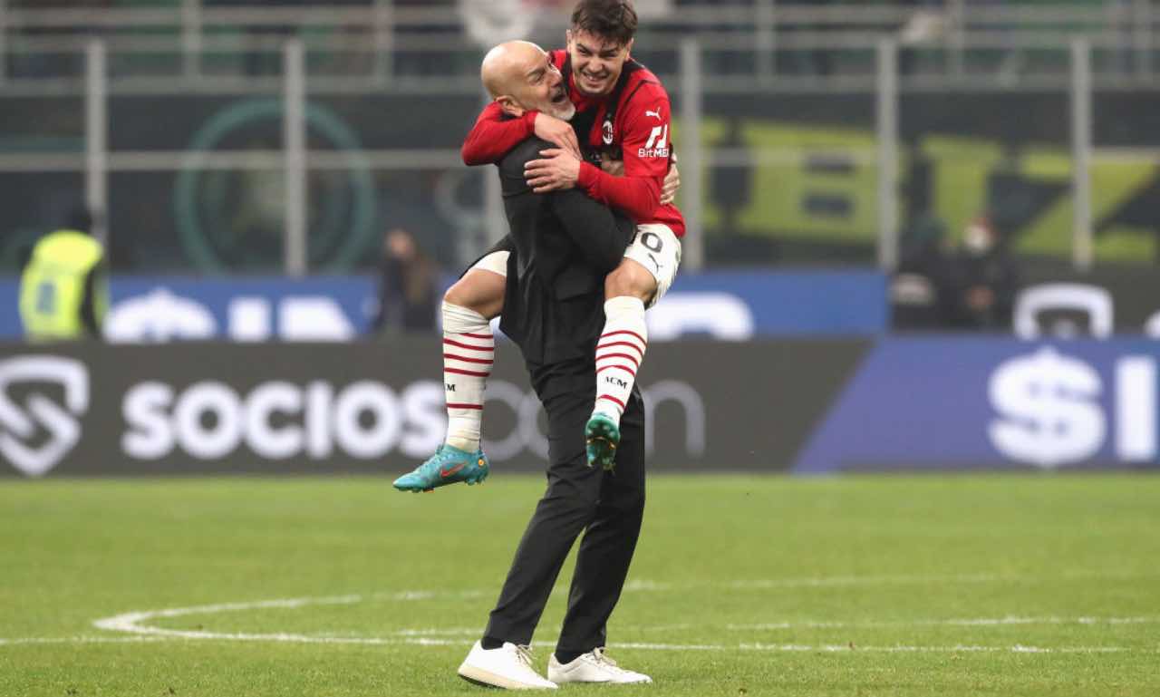 Inter-Milan, Pioli e Diaz si abbracciano