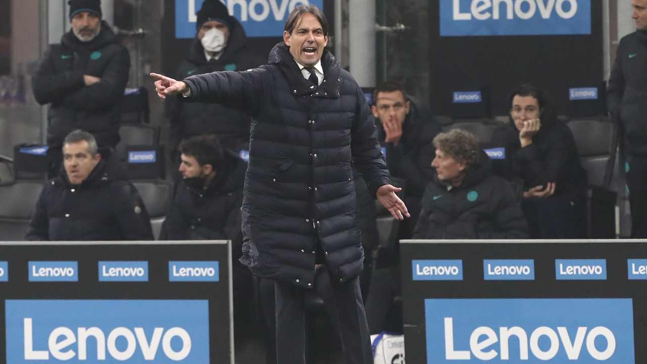 Inzaghi urla ai suoi calciatori