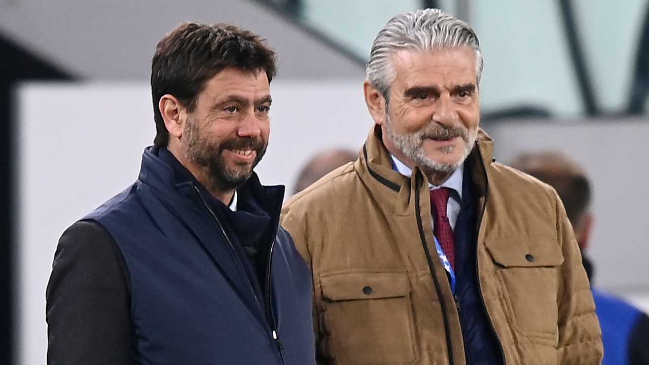 Agnelli e Arrivabene sorridono