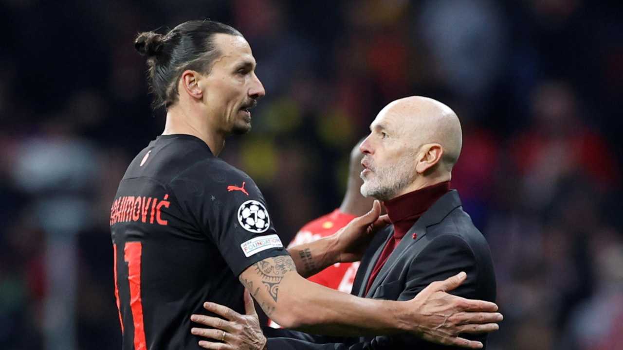 Ibrahimovic e Pioli parlano e si abbracciano Milan