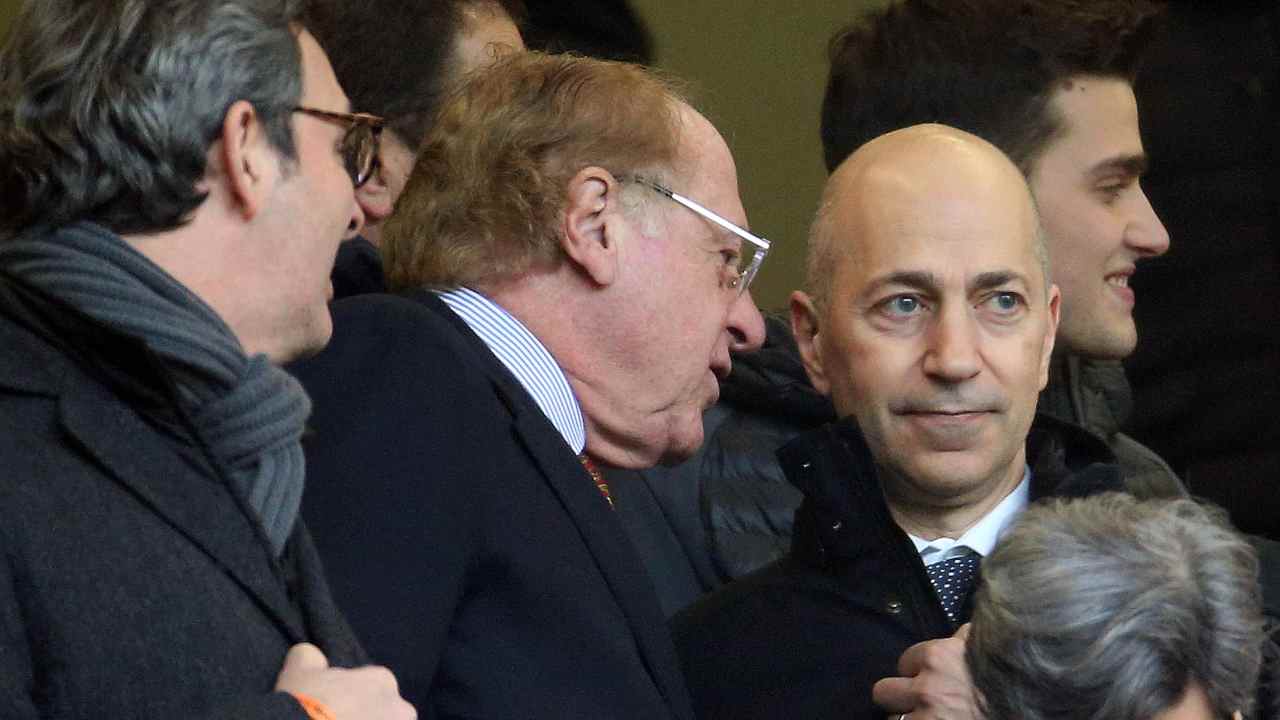 Scaroni e Gazidis parlano in tribuna