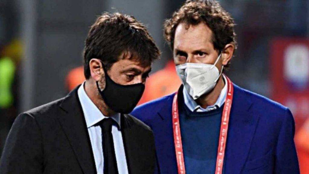 Agnelli della Juventus ed Elkann discutono