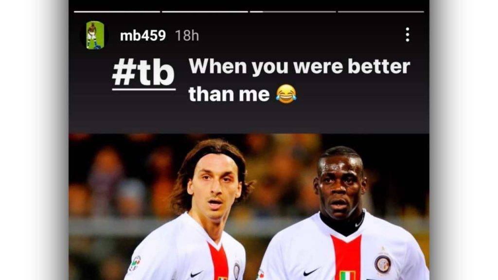 Balotelli Ibrahimovic Instagram