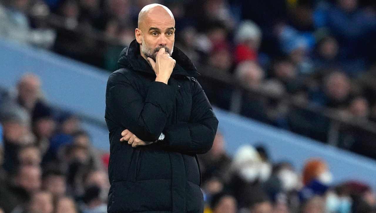 Pep Guardiola perplesso