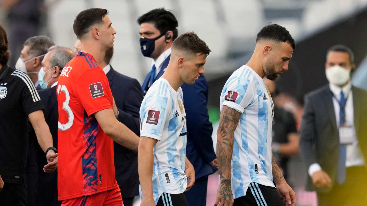 Martinez, Lo Celso e Otamendi in Brasile-Argentina