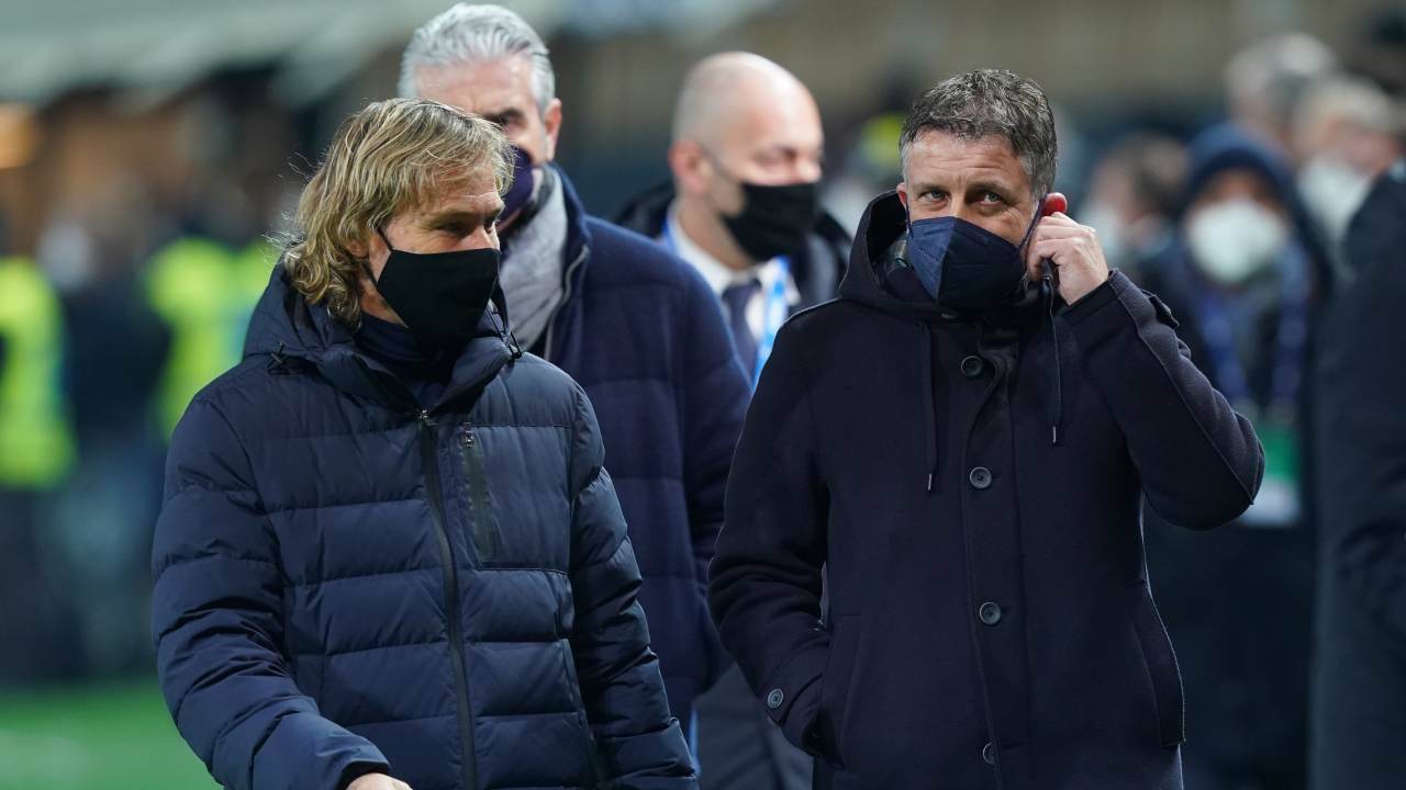 Nedved e Cherubini al Gewiss Stadium