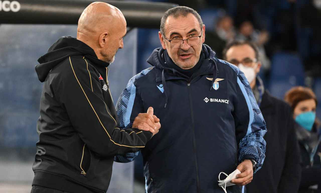 Lazio-Napoli, Spalletti e Sarri si salutano