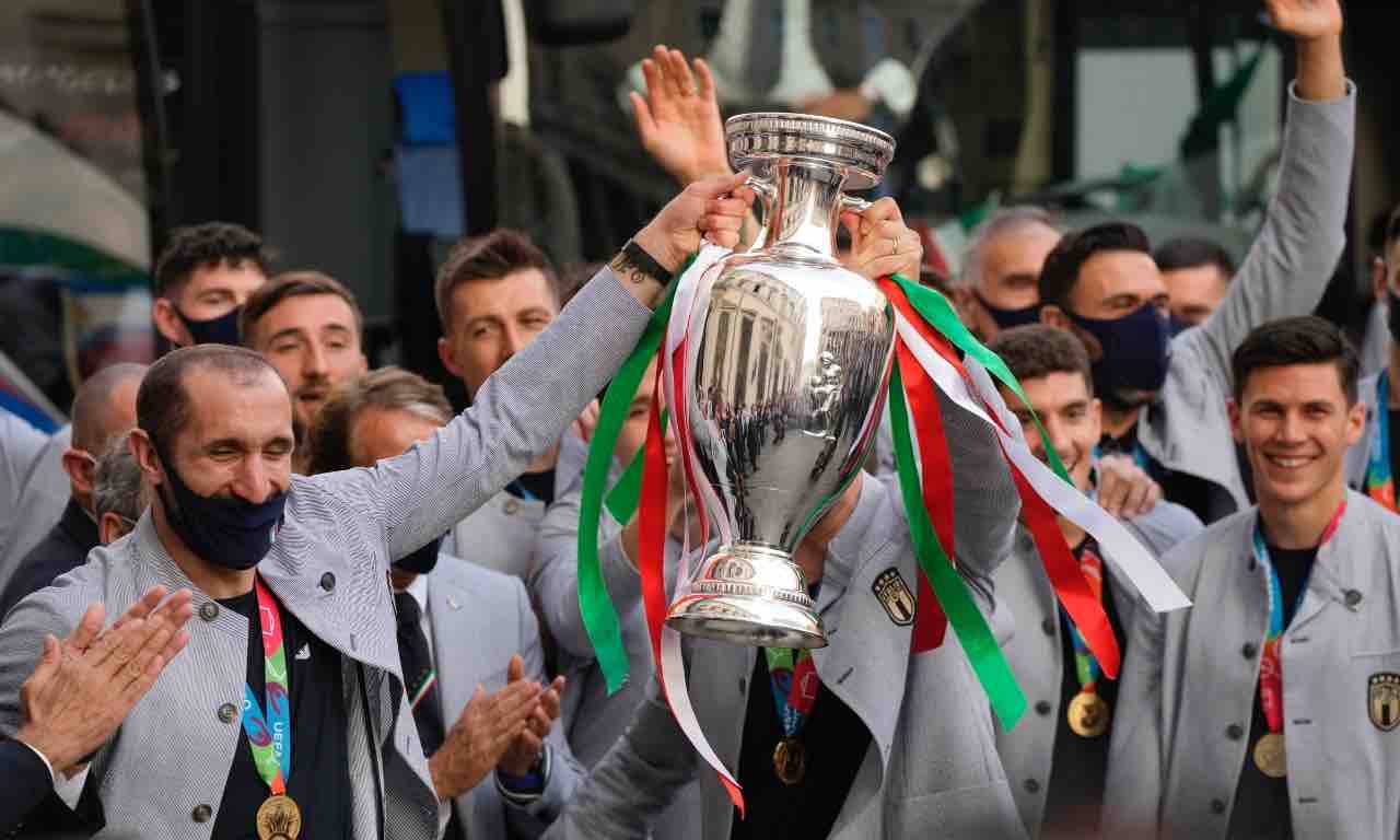 La Nazionale festeggia Euro 2020