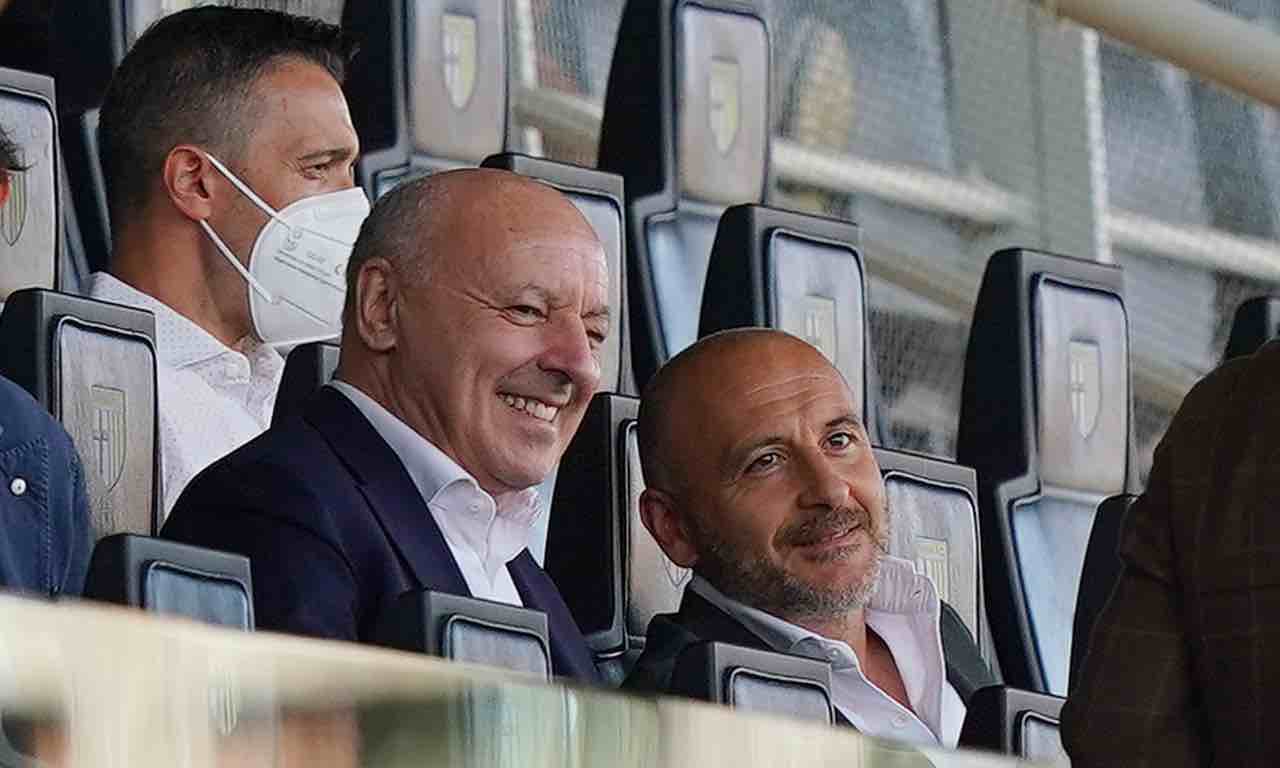 Marotta e Ausilio sorridono sugli spalti 