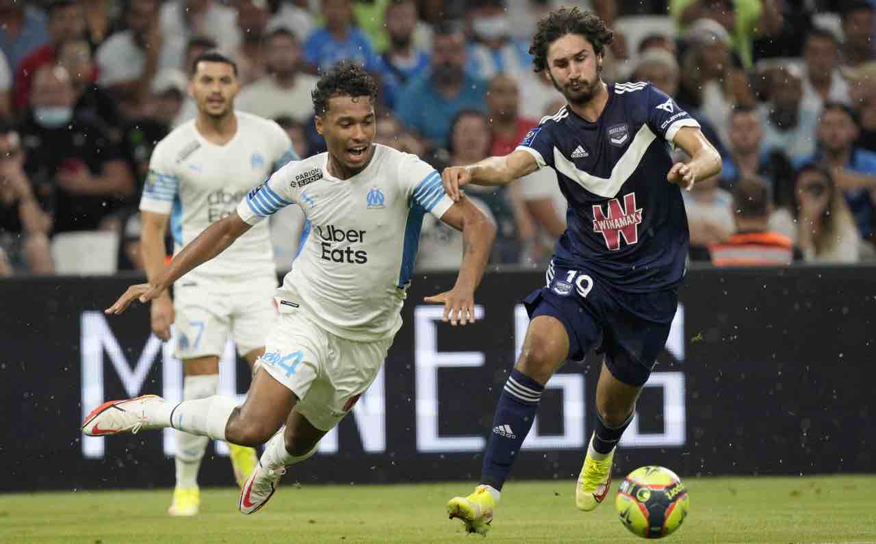 Yacine Adli in campo col Bordeaux