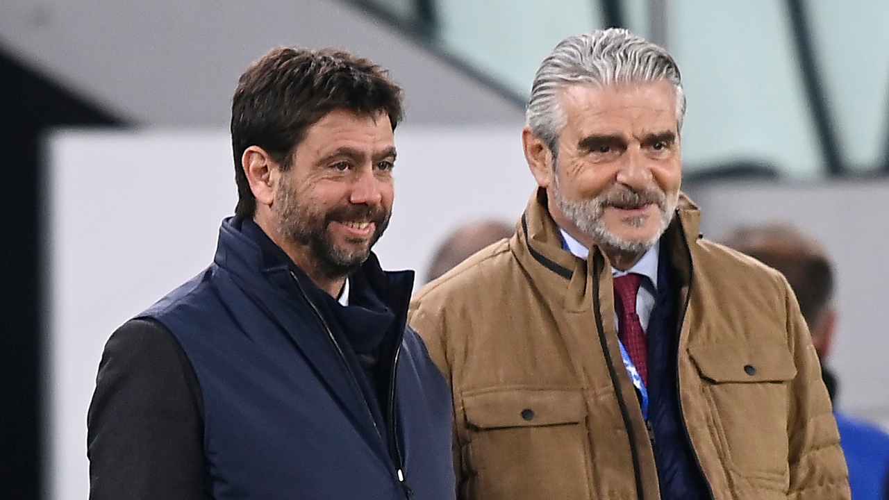 Agnelli e Arrivabene sorridono Juventus