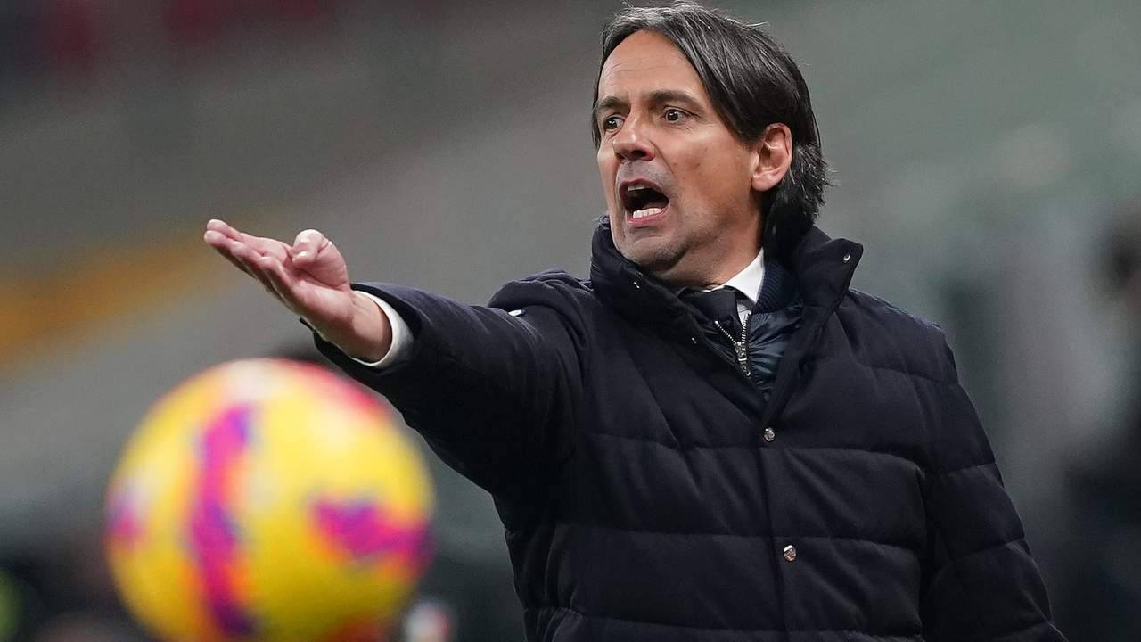 Simone Inzaghi arrabbiato