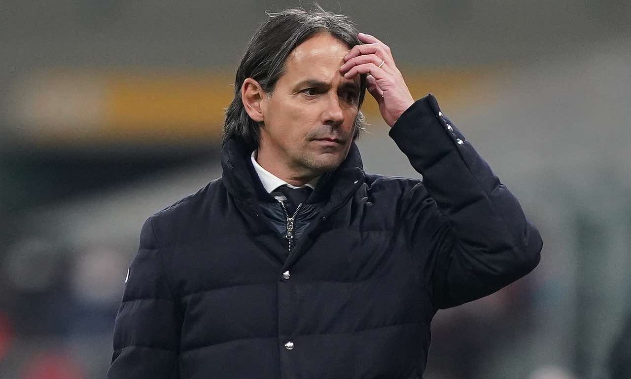 Simone Inzaghi pensieroso