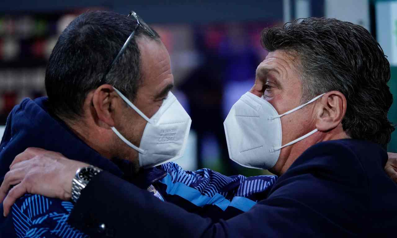 Sarri e Mazzarri si salutano