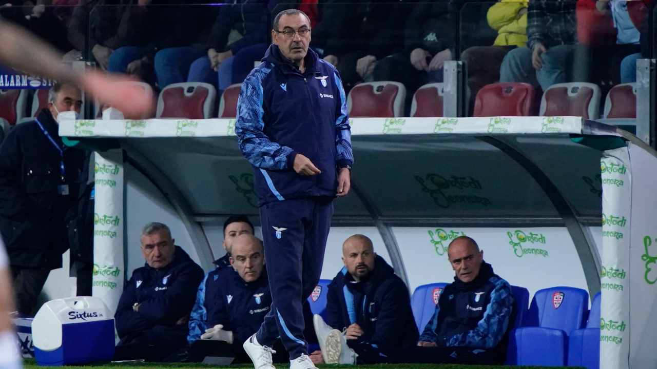 Maurizio Sarri a bordocampo