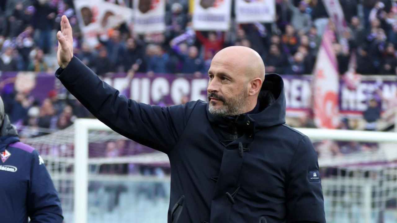 Italiano saluta tifosi Fiorentina