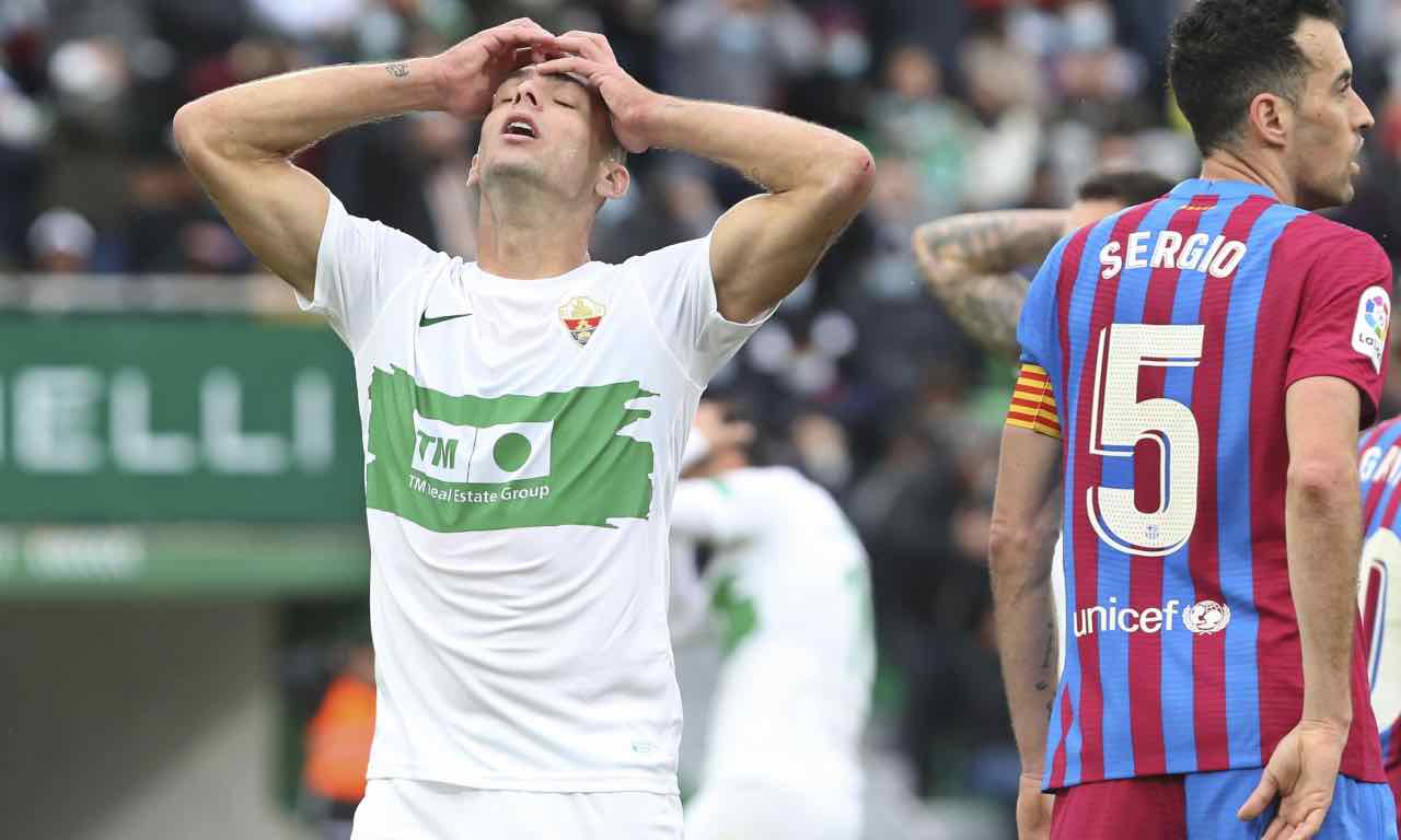 Lucas Boyé durante Elche-Barcellona