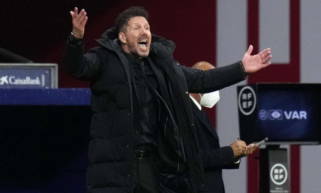 Simeone incita l'Atletico