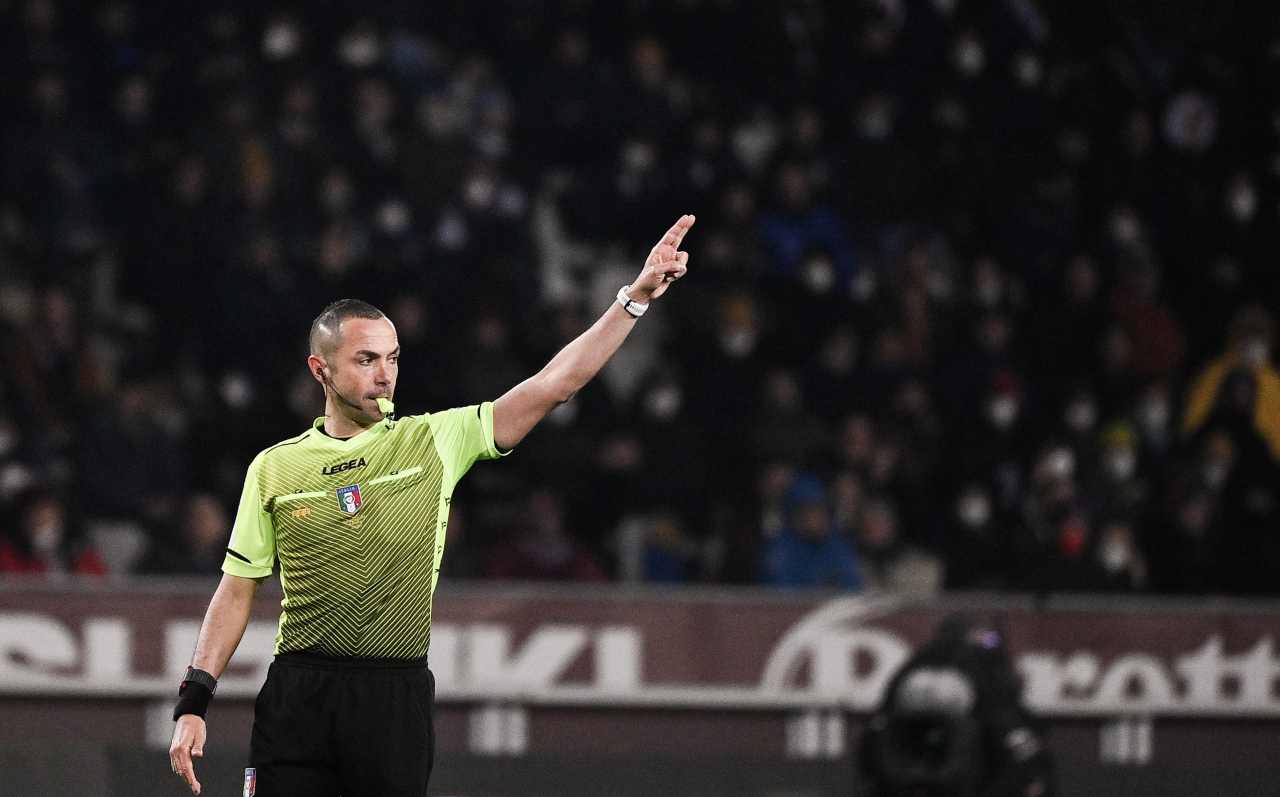 Arbitro Guida durante Torino-Inter