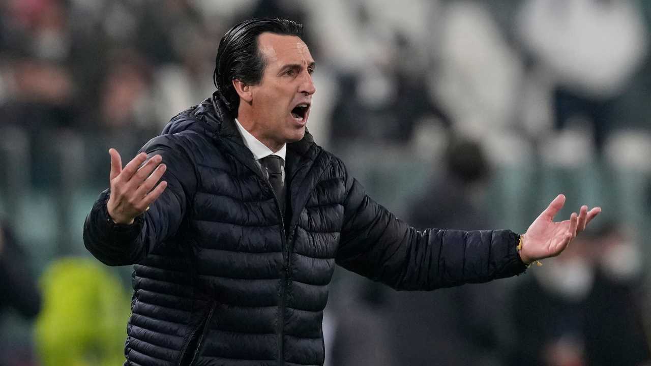 Emery urla e allarga le braccia Villarreal