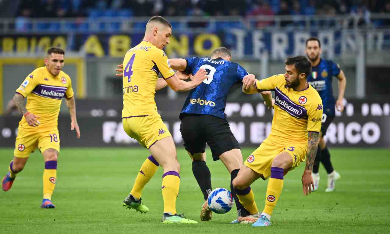 Inter-Fiorentina in azione