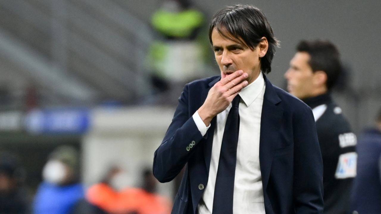 Simone Inzaghi pensieroso