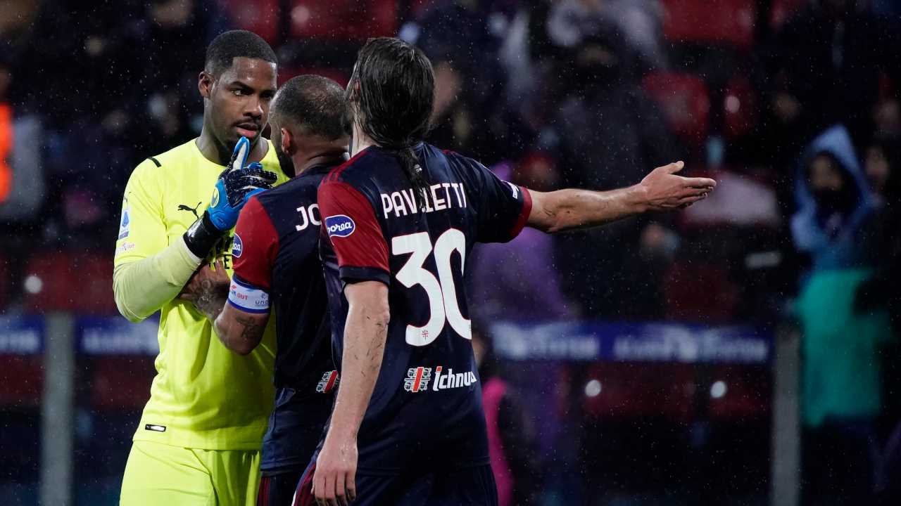 Cagliari-Milan in campo