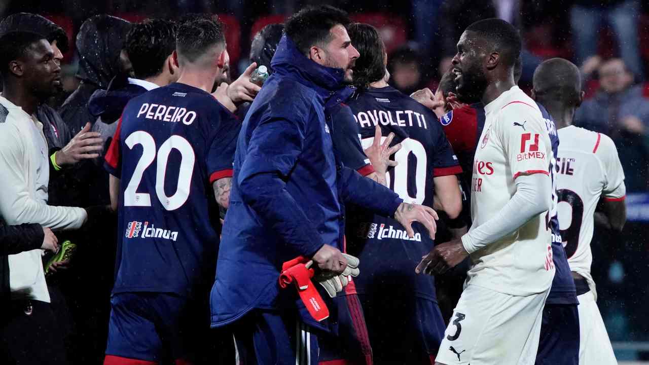 Cagliari-Milan in campo