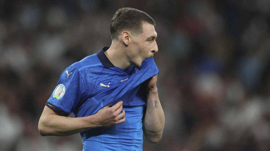 Andrea Belotti con la maglia dell'Italia