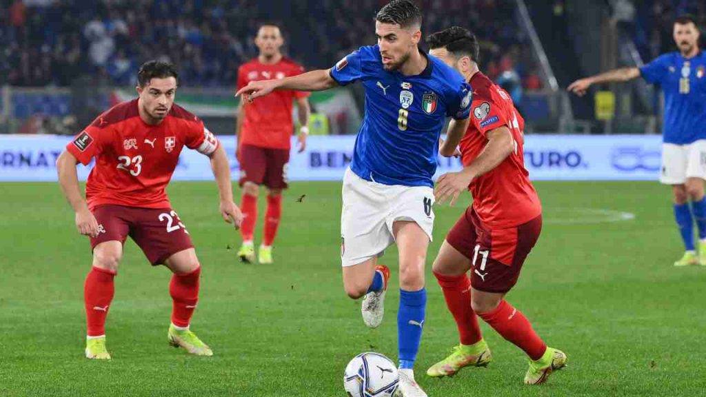 Jorginho durante uno degli ultimi match con l'Italia