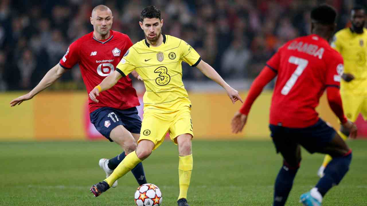 Jorginho in Champions League contro il Lilla