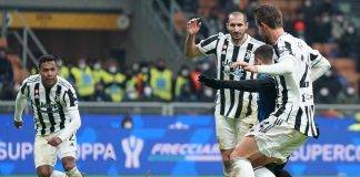 La Juventus in azione