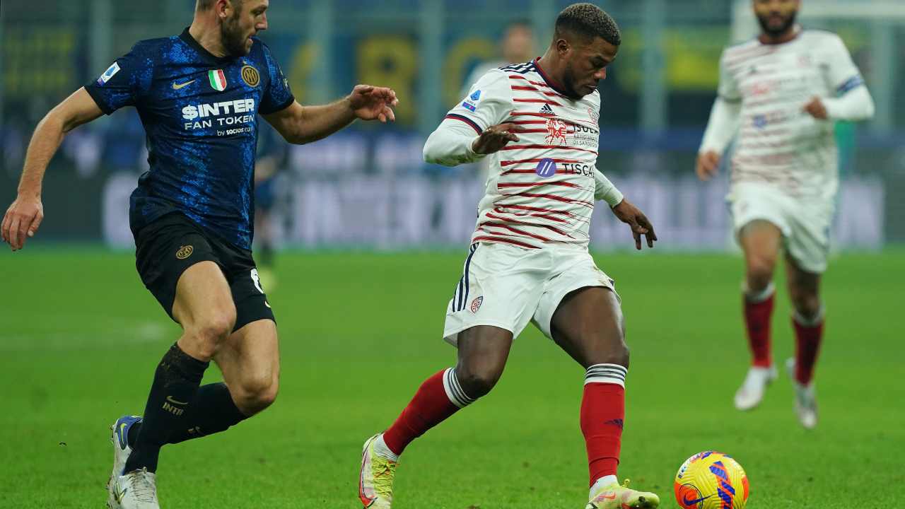 Keita Balde in azione durante Inter-Cagliari