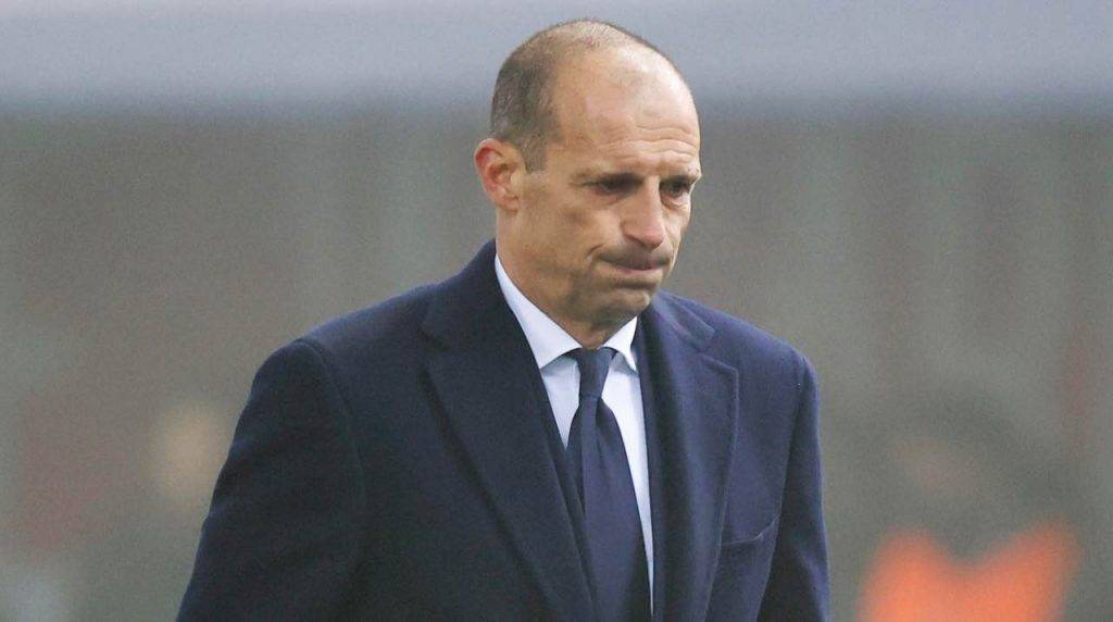 Il tecnico della Juventus Allegri preoccupato