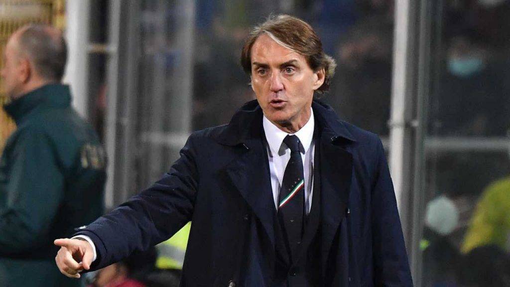 Mancini in campo