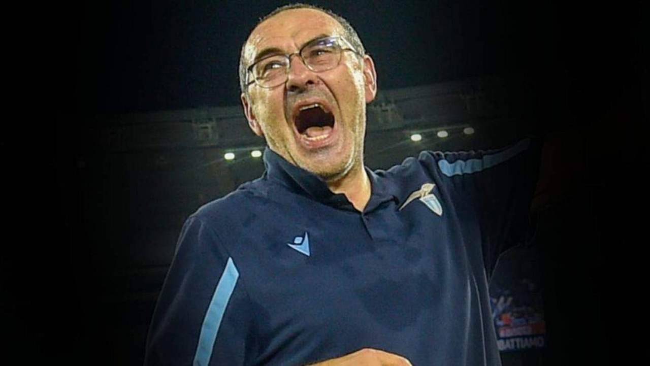 Maurizio Sarri agitato