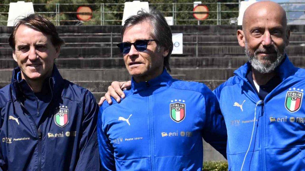 Mancini, Vialli e Oriali con l'Italia