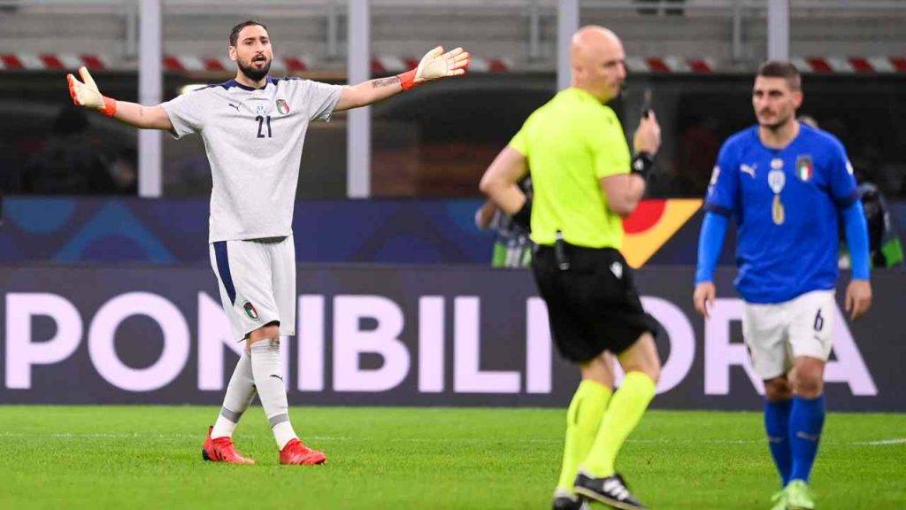 Verratti e Donnarumma con la maglia dell'Italia