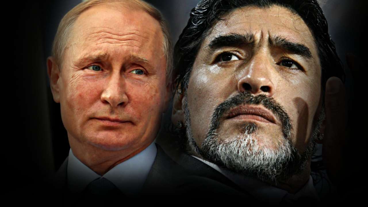 Vladimir Putin e Diego Armando Maradona
