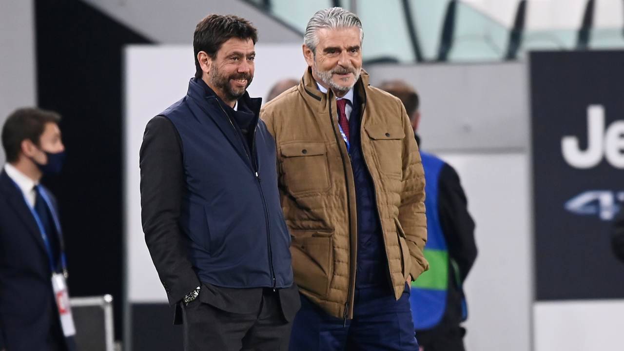 Agnelli e Arrivabene allo Stadium