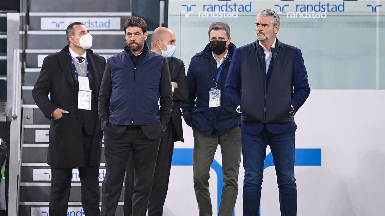 Agnelli e Arrivabene allo Stadium