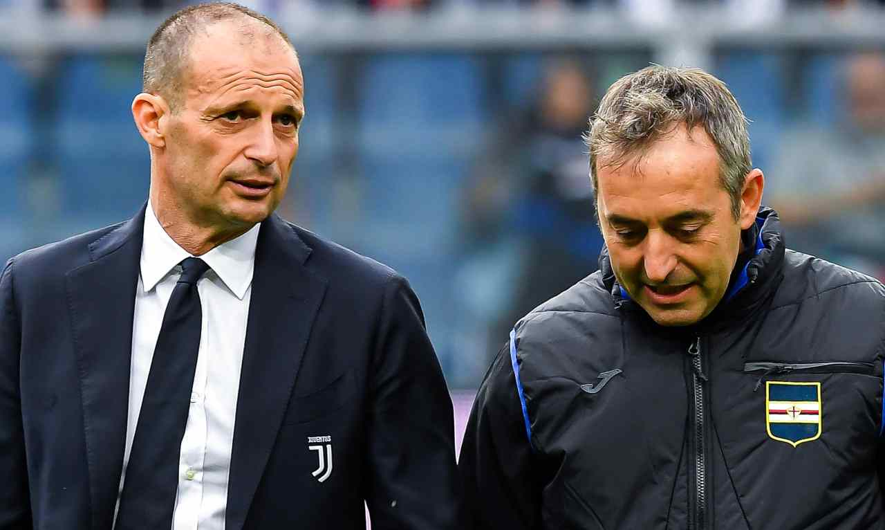 Sampdoria-Juventus, Allegri e Giampaolo