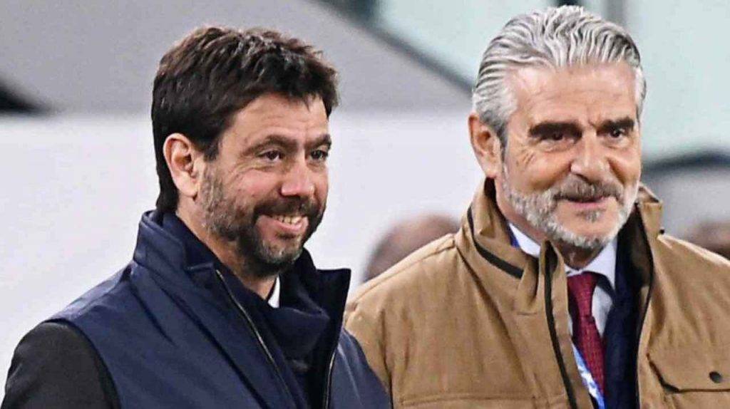 Agnelli e Arrivabene della Juventus sorridono