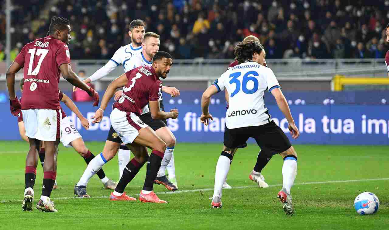 Il gol di Bremer in Torino-Inter