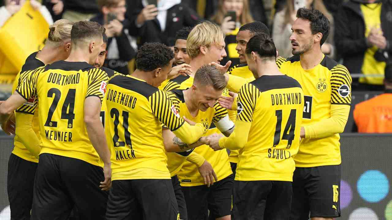 Esultanza del Dortmund contro il Mainz